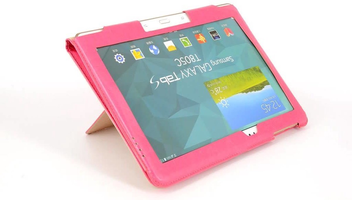Samsung Galaxy Tab 3 Smart Tablethoes Roze voor bescherming van tablet- 8719273119303