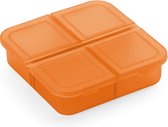 Pillendoos met 4 vakjes Oranje - Medicijnen - compact medicijndoosje - pillendoosje