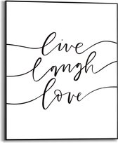 Schilderij Live laugh love