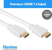Neview - 50 cm Premium HDMI 1.4 kabel - 1080p @ 144 Hz - Wit