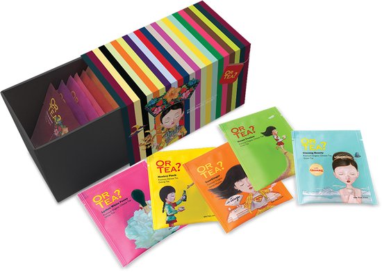 Foto: Or tea new rainbow box giftset 20 sachets thee giftbox mix tea special teas