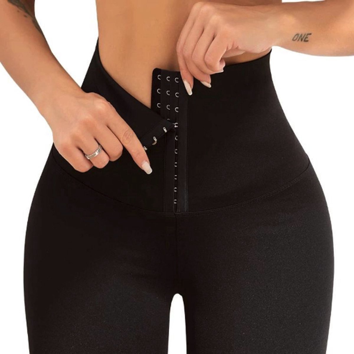 Goedkoopste Waist Trainer legging - Slimming Shaper legging - Slimming Corset legging - Body Shaper High-Waist Dames Hoge Taille - Sport Leggings - Up-Fit - Legging Dames - Zwart - Maat XL - 2XL