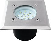 LED grondspot - 0,7W - 65mm - Koud wit - Inbouw - Vierkant