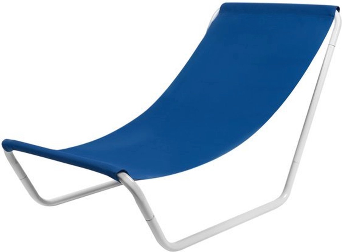 In Round Strandstoel met Opbergtas – Opvouwbaar / Inklapbaar – Blauw – Campingstoel – Vouwstoel – Visstoel – Strand Stoel / Stoelen – Lichtgewicht Kampeerstoel – Beach Chair – voor Volwassenen – Outdoor – Camping