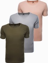 T-shirt - basic - heren - Ombre - Z30-V-5 - 3-pak