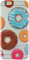 Peachy Doorzichtig donut TPU iPhone 6 6s hoesje case
