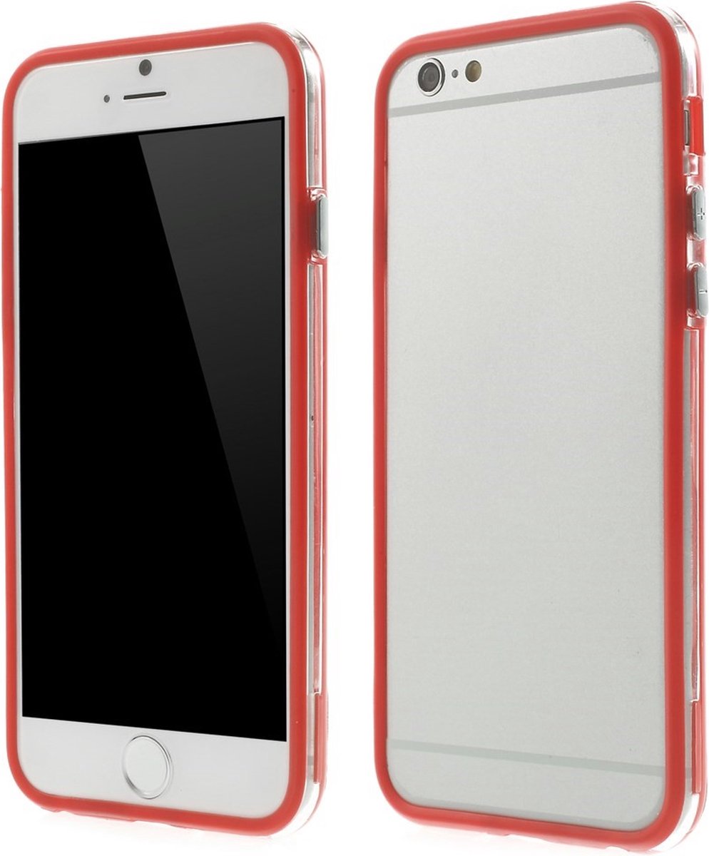 Peachy Rood bumper hoesje geschikt voor iPhone 6 6s case