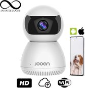 Infinite Goods Huisdiercamera - Hondencamera - Beveiligingscamera - IP Camera - Pet Cam - Dog Camera - Met Beweeg En Geluidsdetectie - Babyfoon met Camera - Draadloos - Huisdiercamera met App