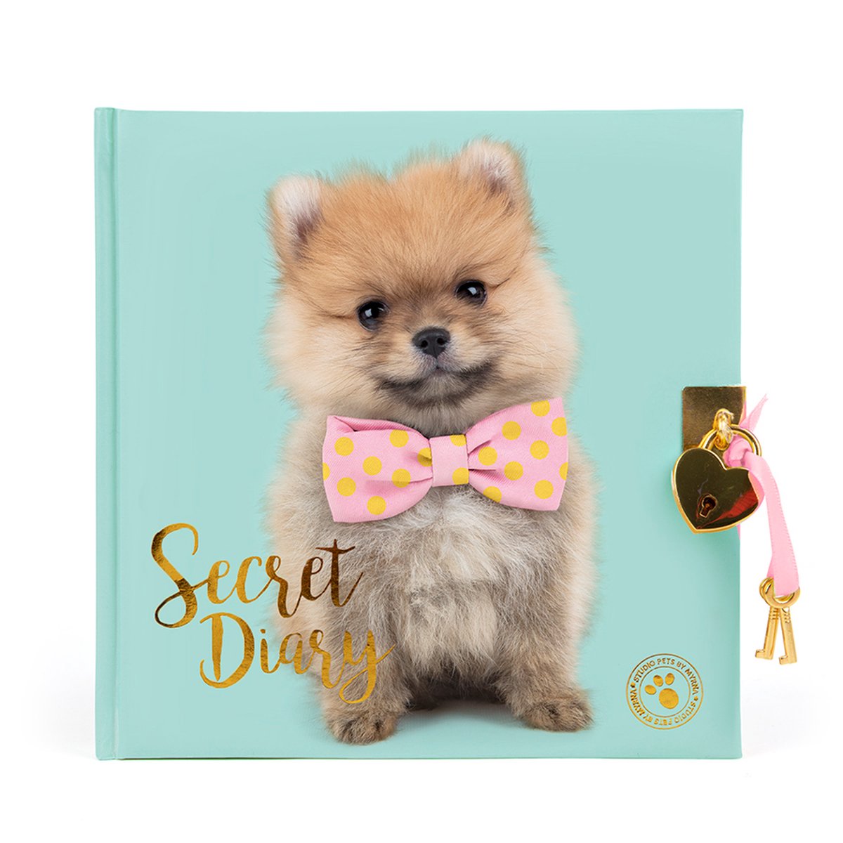Studio Pets Dagboek met Slotje - Pomeriaan Puppy Pompom