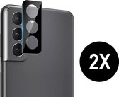Camera lens protector geschikt voor Samsung Galaxy S22 - Screenprotector - Beschermglas - Glasplaatje geschikt voor S22 - 2 stuks