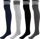 Hoge Kniekousen voor Dames - Overknie Sokken - Hoge sokken, Lange kniehoge sokken, Warme Beenwarmers - Gebreide Sportsokken voor Dames en Meisjes