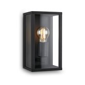 Briloner Leuchten LUANDA - Buitenlamp - 3638-015 - E27 fitting - zwart - IP44 - 26 x 14 x 13,5 cm