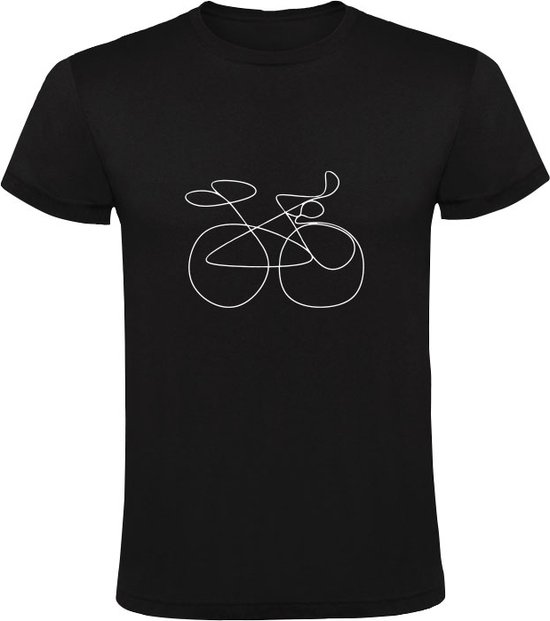 Foto: Fiets heren t shirt wielrennen mountainbike fietsen