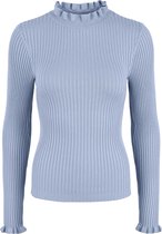 Pieces PCRANDI LS BABYLOCK NECK KNIT KAC BFD Dames Trui Kentucky Blue - Maat XS