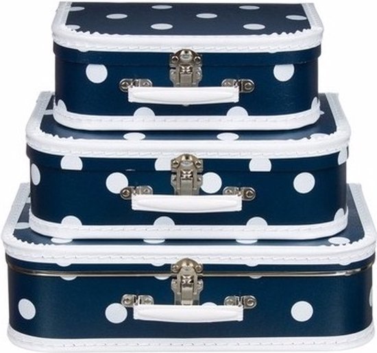 Valise marine à pois 30 cm