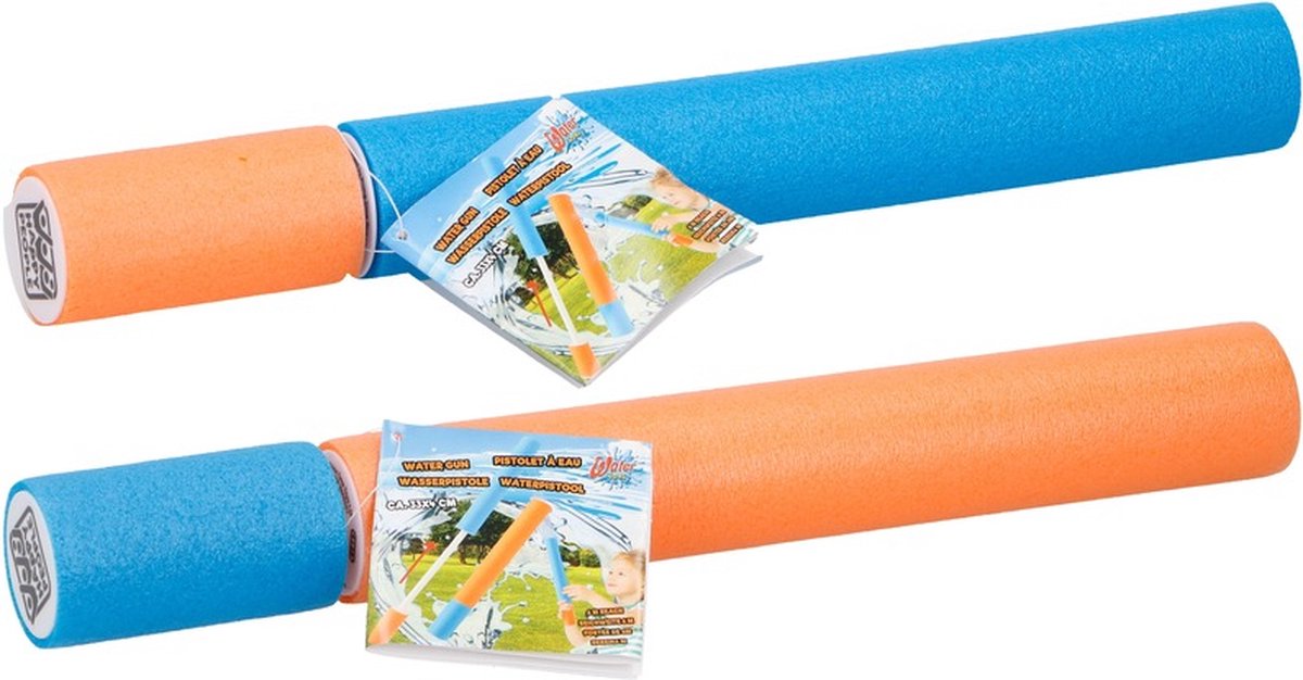4x stuks waterpistolen/spuiten van foam 33 cm
