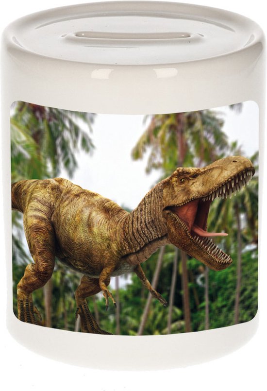 Tirelire photo dinosaure t-rex Animaux rugissant 9 cm garçons et filles - Tirelires cadeau dinosaure t-rex rugissant