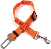 Ceinture de chien de luxe de ceinture de voiture / ceinture de sécurité de voiture élastique et réglable / ceinture pour animaux de compagnie / ceinture de sécurité / taille unique / orange