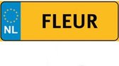 Nummer Bord Naam Plaatje - FLEUR - Cadeau Tip