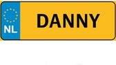 Nummer Bord Naam Plaatje - DANNY - Cadeau Tip