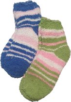 Comfy zachte Sokken - Multicolor - Set van 2 - Huissokken - Vanaf 9 tot 11 jaar - Warm - Polyester - Thuis