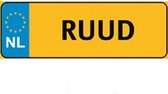 Nummer Bord Naam Plaatje - RUUD - Cadeau Tip