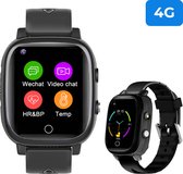Nuvance - 4G Kinder Smartwatch met Belfunctie - GPS Horloge Tracker Kind - Smartwatch Kinderen - Kinderhorloge Jongen en Meisje - Kids - GW406 - Zwart