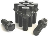 XR-Import wielbouten BolConisch R14 - M14x1.5 40mm - Zwart - Set van 10 bouten / M14x1,5 / M14 x 1,5 / M14 x 1.5