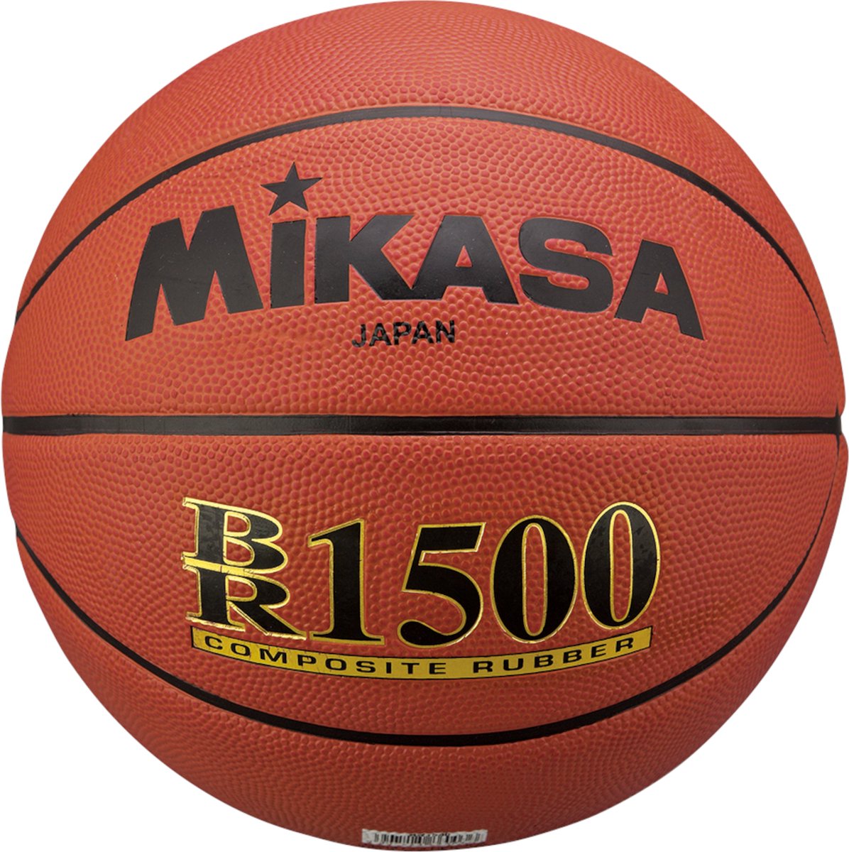 Mikasa BR1500 Ball BR1500, Unisex, Oranje, basketbal, maat: 7