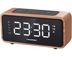 Radio Wekker FM Bluetooth 60 Stations Geheugen LED Display Klok met dubbel Alarm en Sluimerfunctie