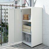 Ikea Josef Archiefkast WIT / Opbergkast voor binnen & buiten - Geschikt voor in de tuin / balkon - Gereedschapskast - Industrieel - Locker Kast - WIT - Limited Edition- Gepoedercoat - Stapelbaar