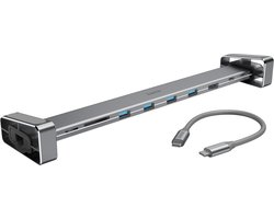 Hama 00200103, USB 3.2 Gen 1 (3.1 Gen 1) Type-C, 60 W, 10,100,1000 Mbit/s, Gris, MicroSD (TransFlash), MicroSDHC, MicroSDXC, SD, SDHC, SDXC, 4K Ultra HD