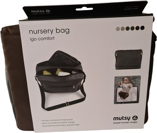 Mutsy Nursery Bag Igo Comfort Brownie - Luiertas - Verzorgingstas - Reistas van Mutsy — afbeelding 2