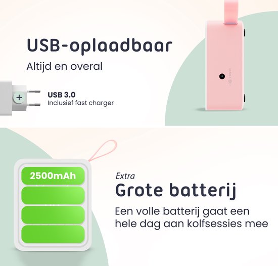 Pandam Go Dubbele Elektrische Borstkolf voor Borstvoeding – Kolfapparaten – Draadloos – USB Oplaadbaar – Incl. 2 PPSU Babyflessen