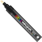 MTN Acrylic Marcador - Verfstift - medium punt van 6 mm - permanent - Zwart