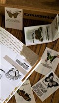 Blokje met 100 velletjes hobbypapier - Vlinders & Dieren - Papier voor o.a. Bulletjournal, scrapbooking en kaarten maken