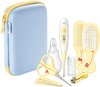 Philips Avent SCH400/00 Babyverzorgingsset - 10 Essentiële Babyverzorgingsproducten - Digitale Thermometer - Neusaspirator - Nagel- En Haarverzorgingsset - Vingertandenborstel - Geel