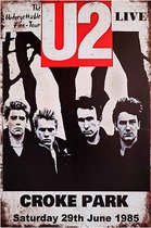 Signs-USA - Concert Sign - metaal - U2 - Croke Park - 20 x 30 cm