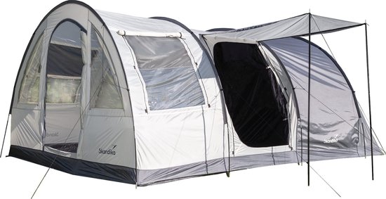 Skandika Simo 4 Tent – Tenten – Campingtent – Voor 4 personen – 3 ingangen  –... | bol.com