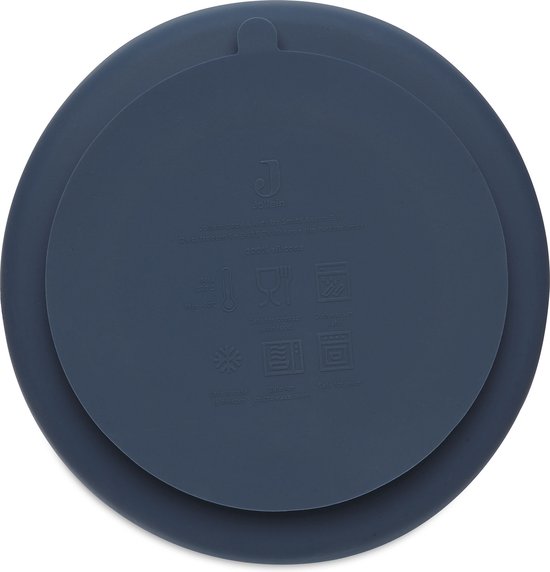 Jollein - Bordje (Jeans Blue) - Siliconen - Baby Bord, Baby Servies - 6-18 maanden van Jollein — afbeelding 5