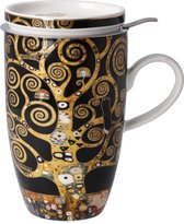 Goebel - Gustav Klimt | Thee Mok De levensboom | Beker - porselein - 450ml - met echt goud