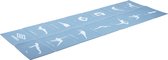 Bol.com Umbro Opvouwbare Yogamat - 174 x 62 CM - Anti-Slip - 0.5 CM Dik - 13 Oefeningen in Print - Blauw aanbieding