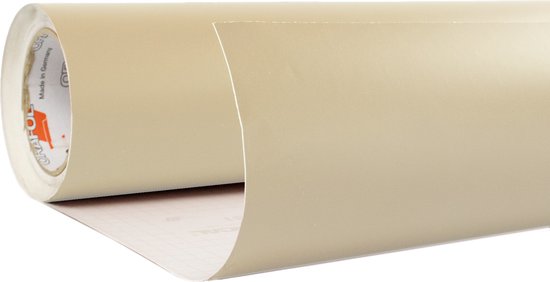 Plakfolie - Oracal - Beige – Mat – 117 cm x 5 m - RAL 1015 - Meubelfolie - Interieurfolie - Zelfklevend