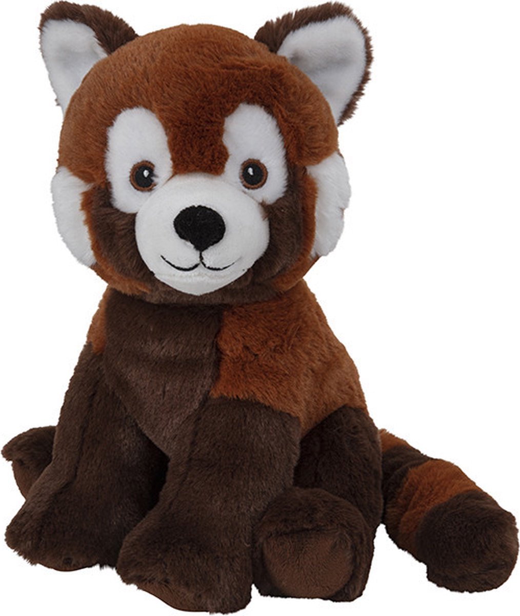 Nature Planet pluche Rode panda knuffel - 25 cm - Knuffeldieren speelgoed - knuffelbeer