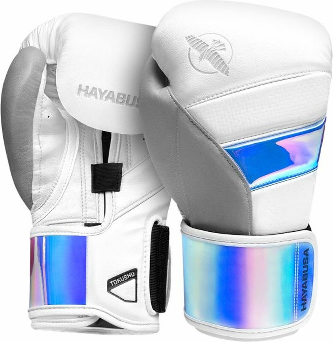Hayabusa T3 Kick Bokshandschoenen Wit Iridescent - 16 OZ