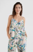 O'Neill T-Shirt Women WOVEN BUTTON Tropical Nights S - Tropical Nights 100% Viscose (Liva Eco) Scoop Neck
