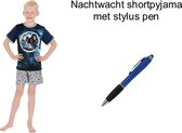 Nachtwacht Short Pyjama - Shortama. Maat 134/140 cm - 9/10 jaar + EXTRA 1 Stylus Pen.