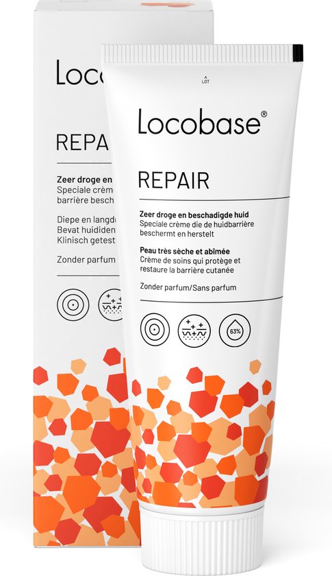 Locobase Repair crème voordeelverpakking- Verzorging zeer droge huid- Voordeelverpakking 2 x 1 tube 100g