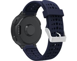Siliconen bandje geschikt voor Garmin Forerunner 735xt / 235 / 230 / 220 / 620 / 630 - Polsband - Horlogeband - Donkerblauw
