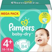 Pampers - Baby Dry - Maat 4+ - Mega Pack - 84 luiers